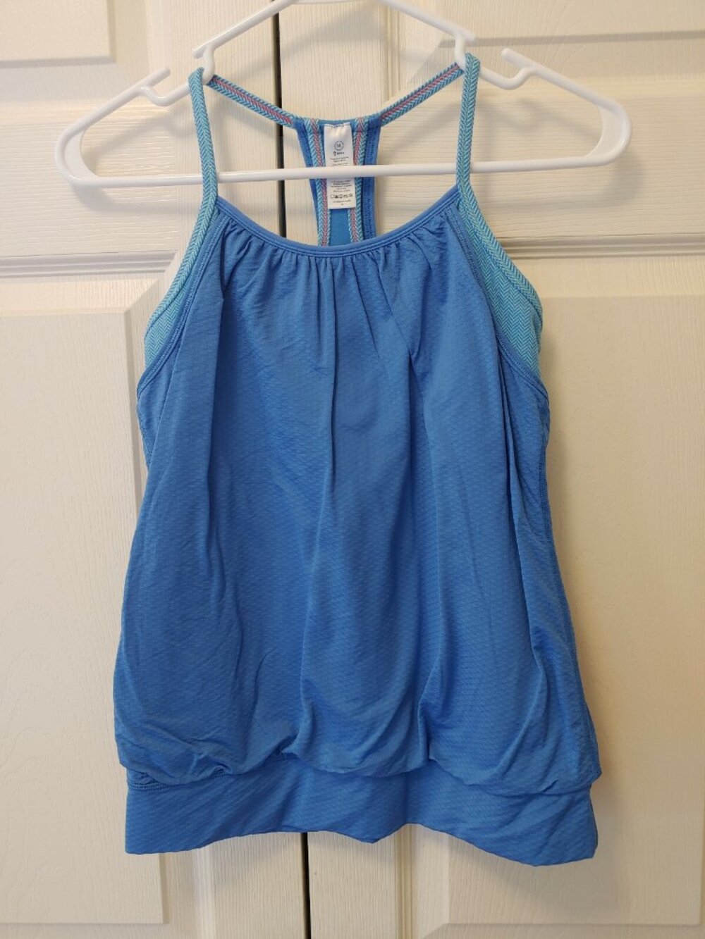 Girl Ivivva Blue Double Dutch Tank Top Athletic Wear Size 14